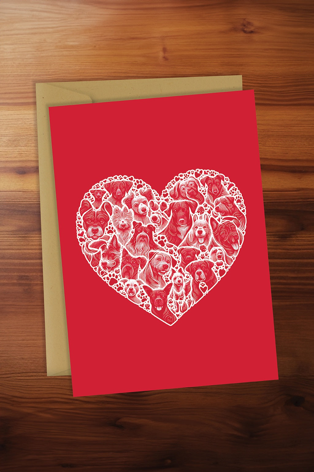 Love Dogs - Heart Card