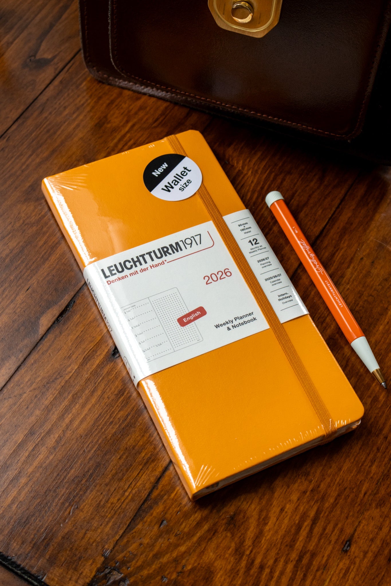 2026 Weekly Planner + Notebook -  Wallet Rising Sun