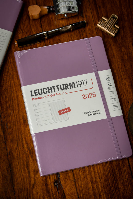 2026 Weekly + Notebook - A5 Hardcover Dusty Rose