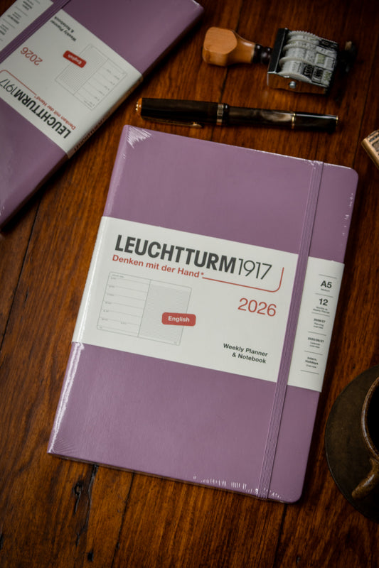 2026 Weekly + Notebook - A5 Hardcover Dusty Rose
