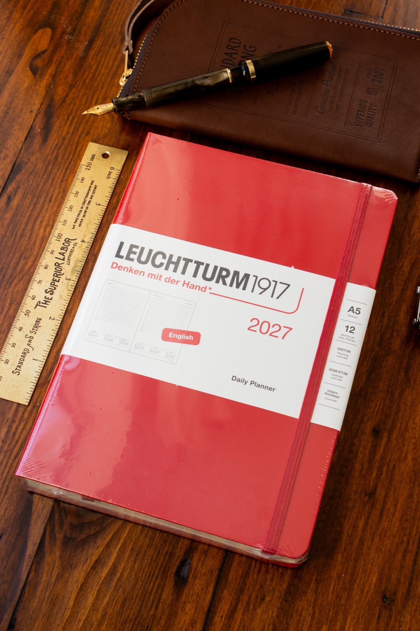 2027 Daily Diary - Cherry, A5