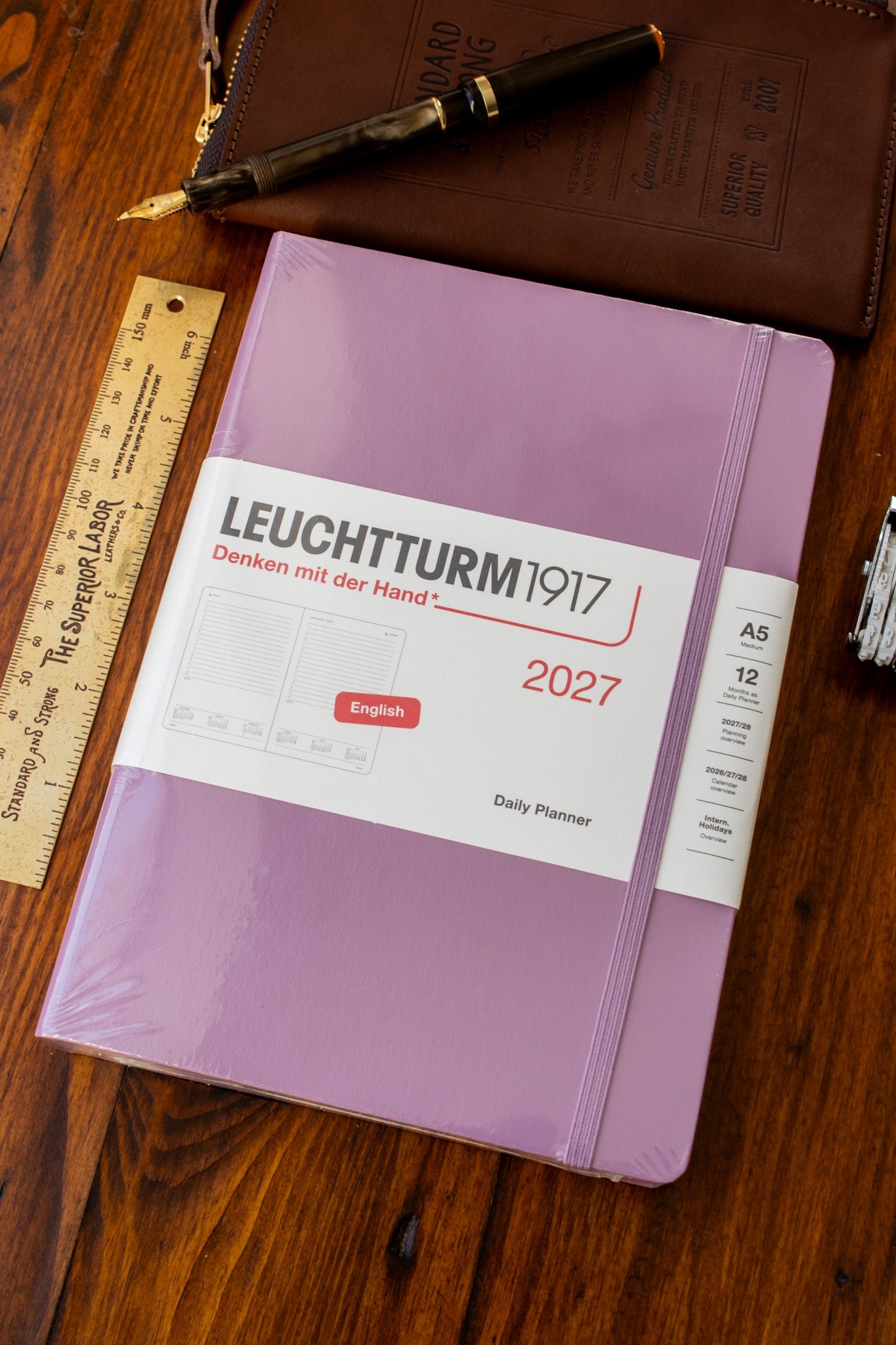 2027 Daily Diary - Dusty Rose, A5