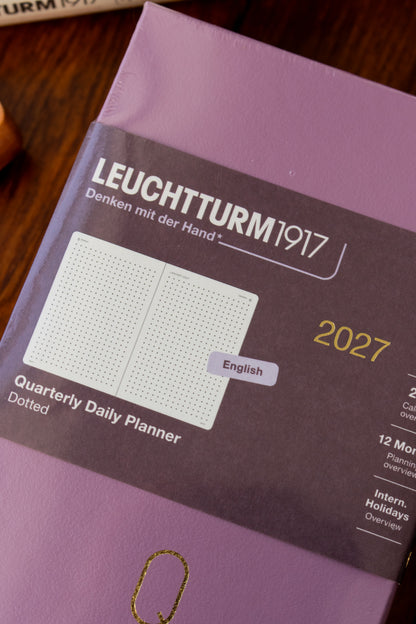 2027 Quarterly Daily Planner - Rose