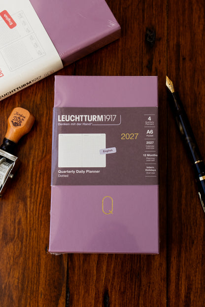 2027 Quarterly Daily Planner - Rose