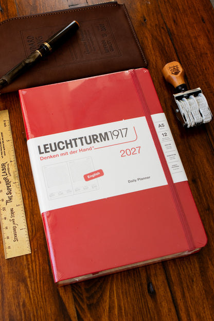 2027 Daily Diary - Cherry, A5
