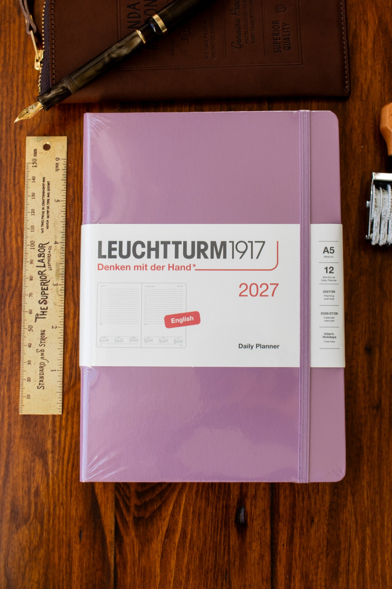 2027 Daily Diary - Dusty Rose, A5