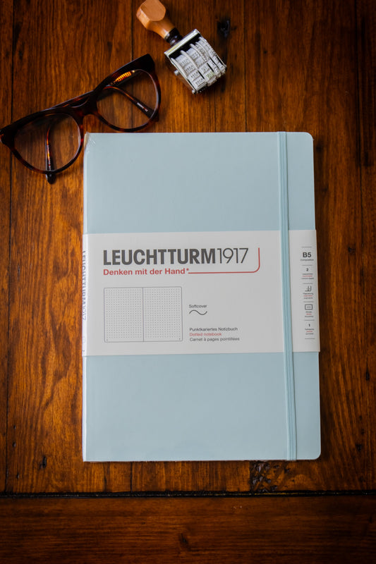 B5 Softcover - Mint Green Dotted