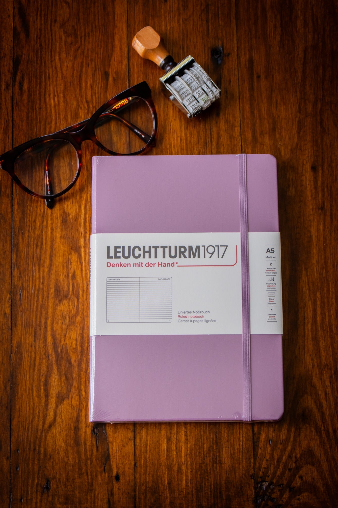 A5 Hard - Dusty Rose Ruled