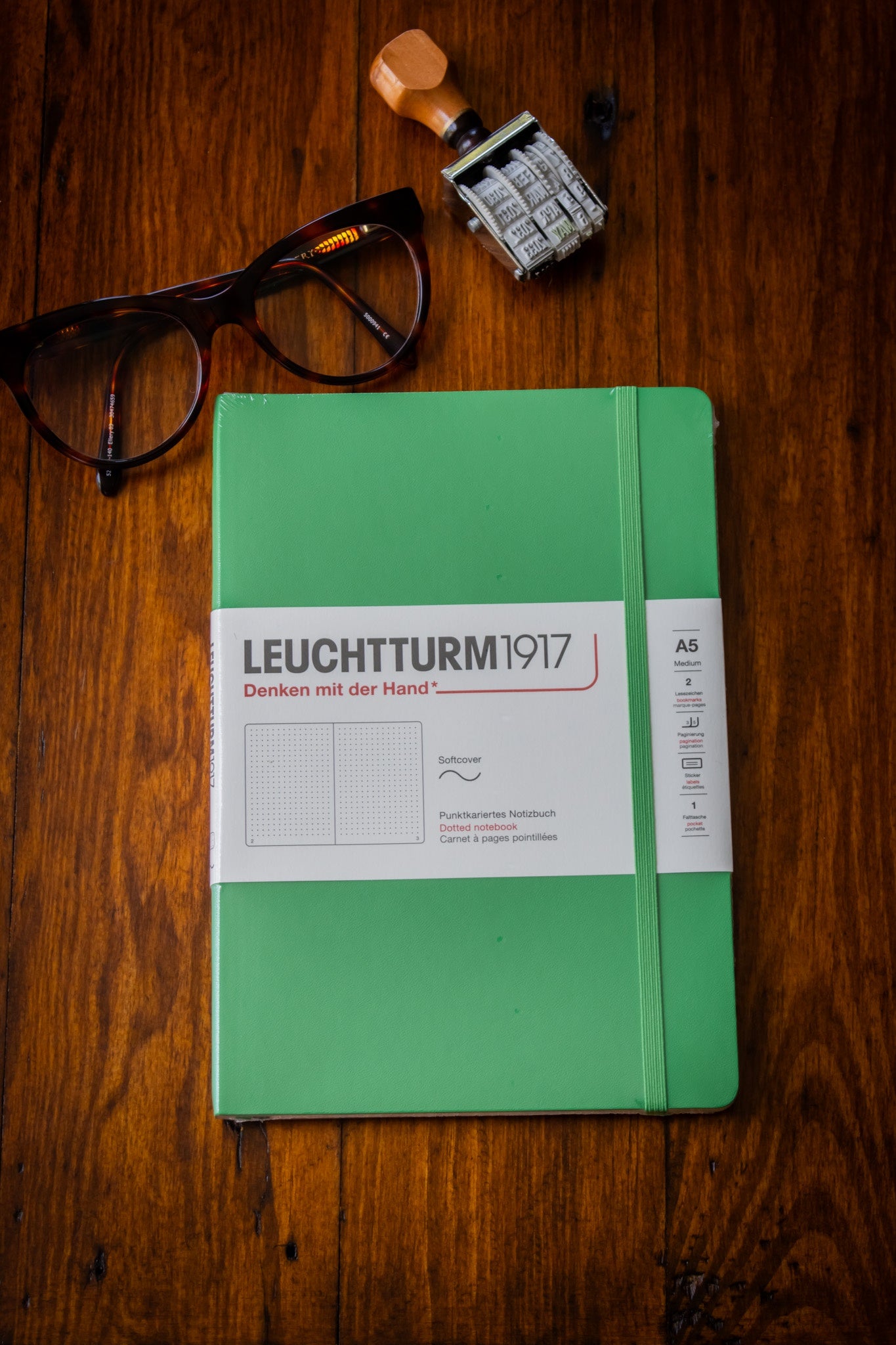 A5 Softcover - Spring Leaf Dotted