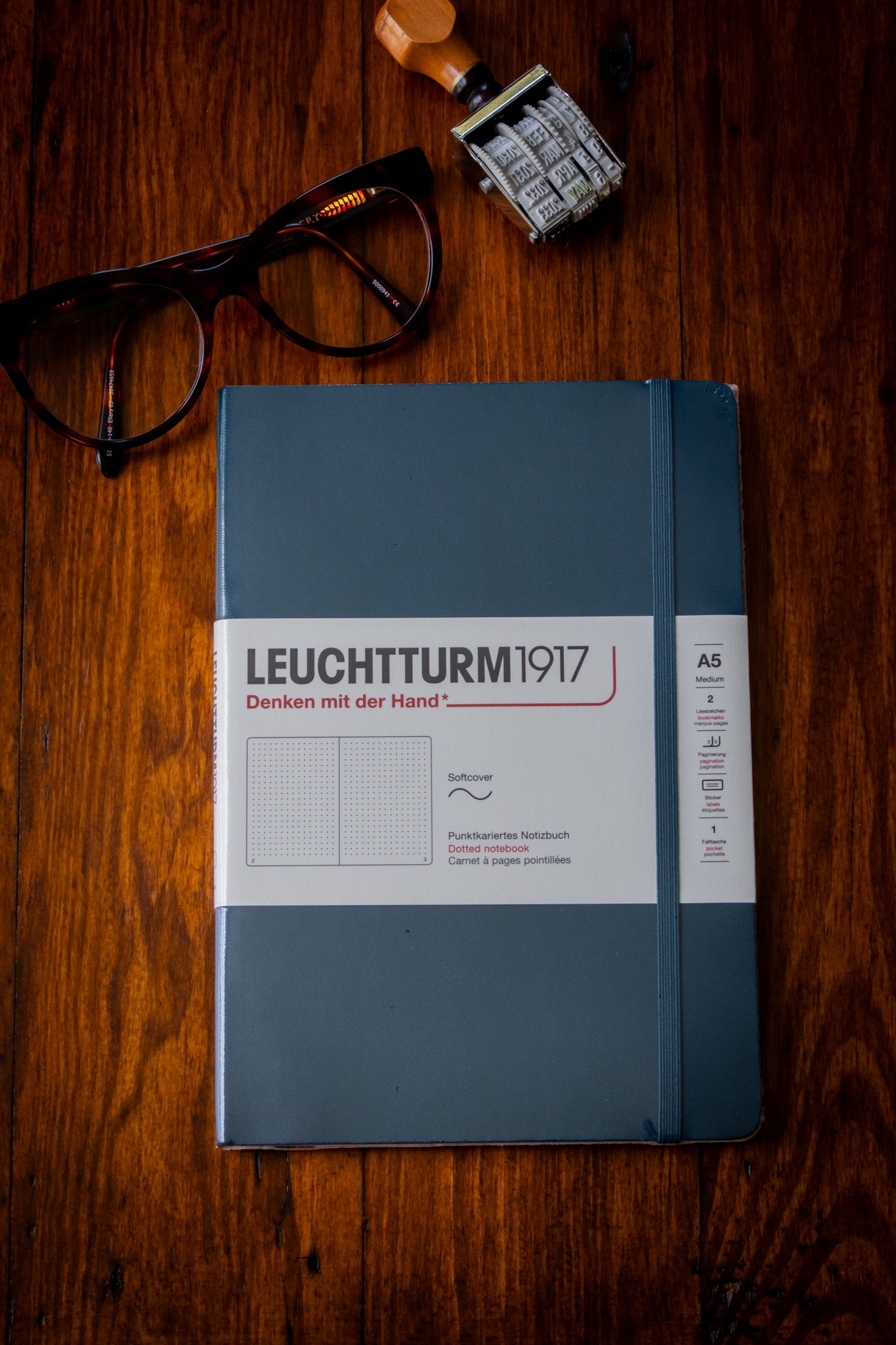 A5 Softcover - Deep Sea Dotted