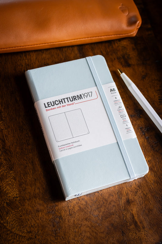 A6 Pocket - Mint Green Dotted