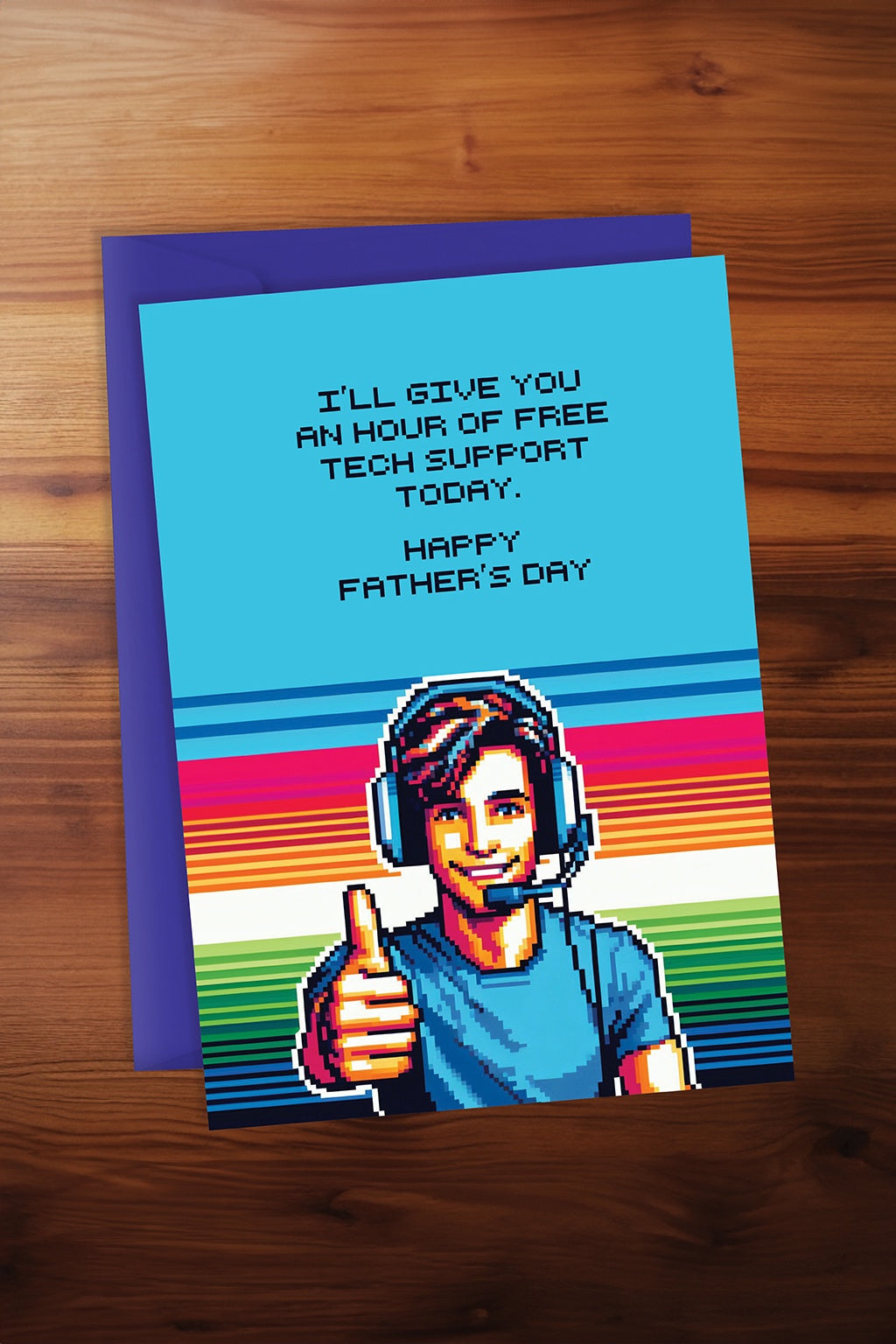 Free Tech Support Fathers Day Card