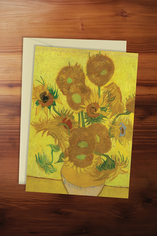 Van Gogh Sunflowers Card