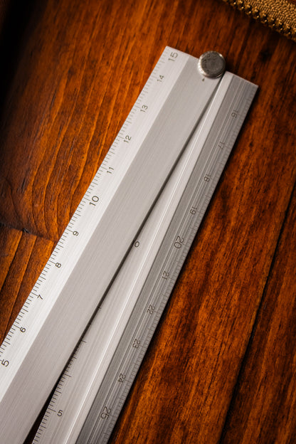 Aluminium Extending Ruler - Silver