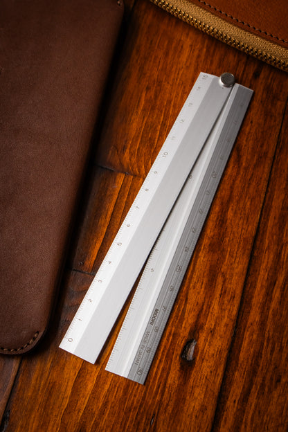 Aluminium Extending Ruler - Silver