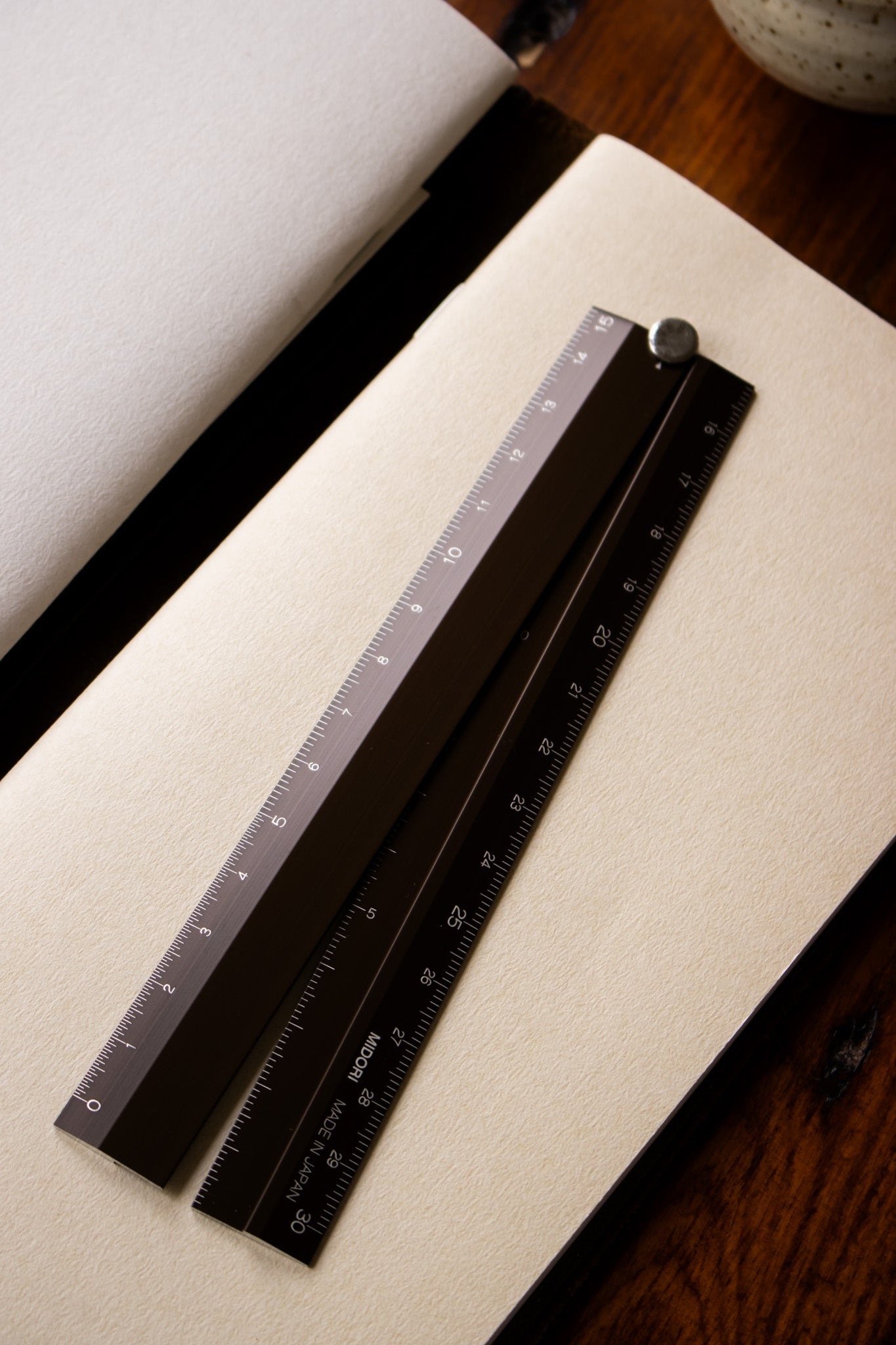 Aluminium Extending Ruler - Brown