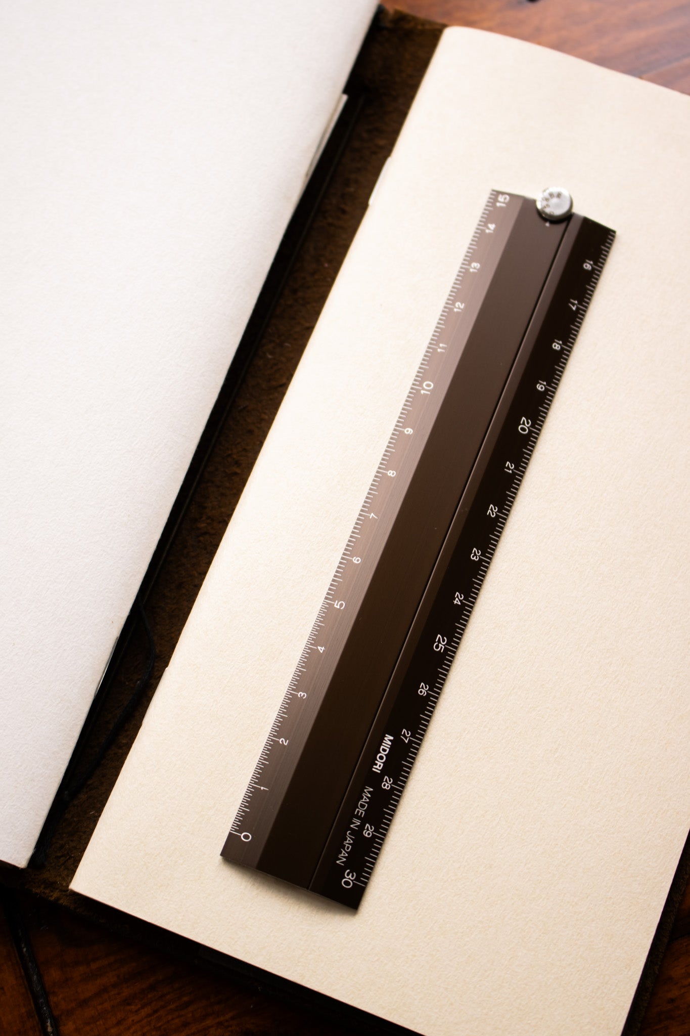 Aluminium Extending Ruler - Brown