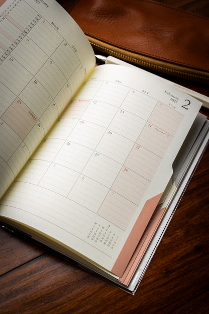 Double Schedule B6 Dark Brown 2027