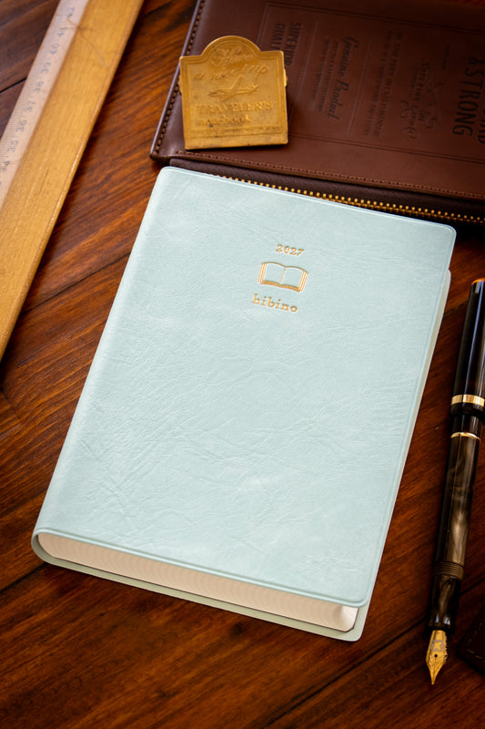 2027 Diary Hibino - A6 Blue-Green