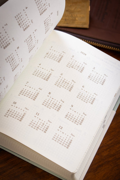 2027 Diary Hibino - A6 Blue-Green