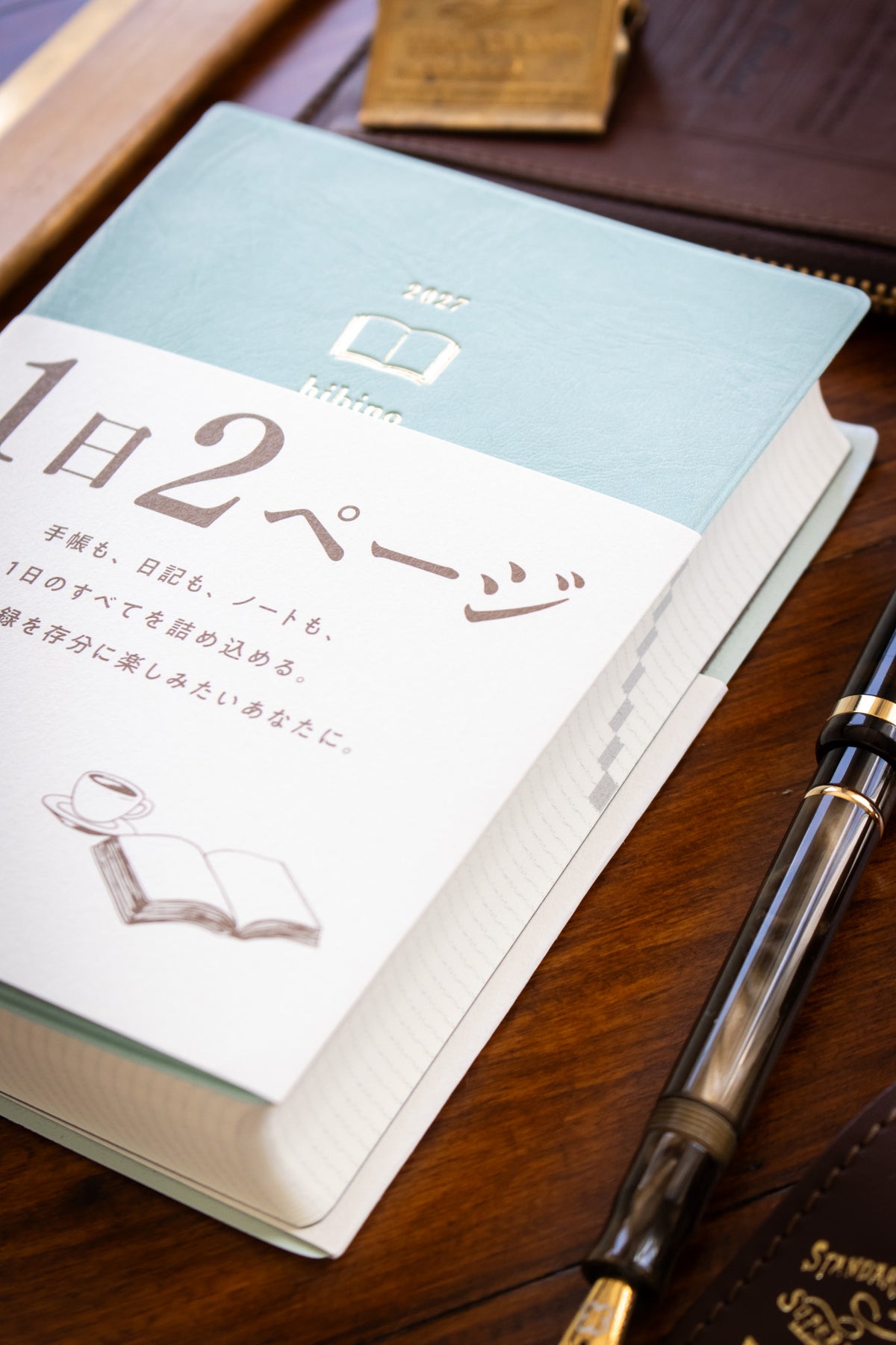 2027 Diary Hibino - A6 Blue-Green