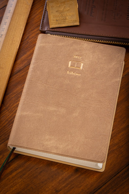 2027 Diary Hibino - A6 Camel