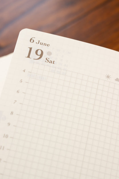 2027 Diary Hibino - A6 Camel
