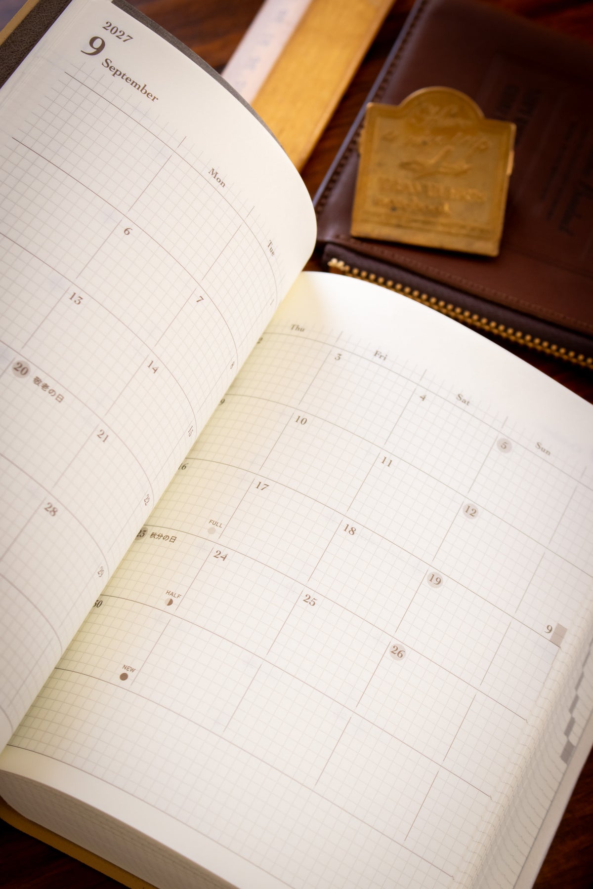2027 Diary Hibino - A6 Camel