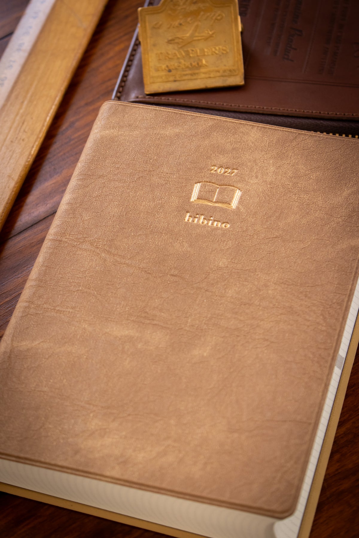 2027 Diary Hibino - A6 Camel