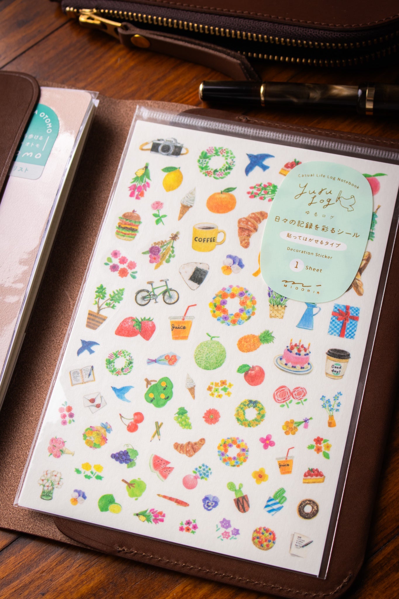 Yuru Log Sticker Sheet - Motif