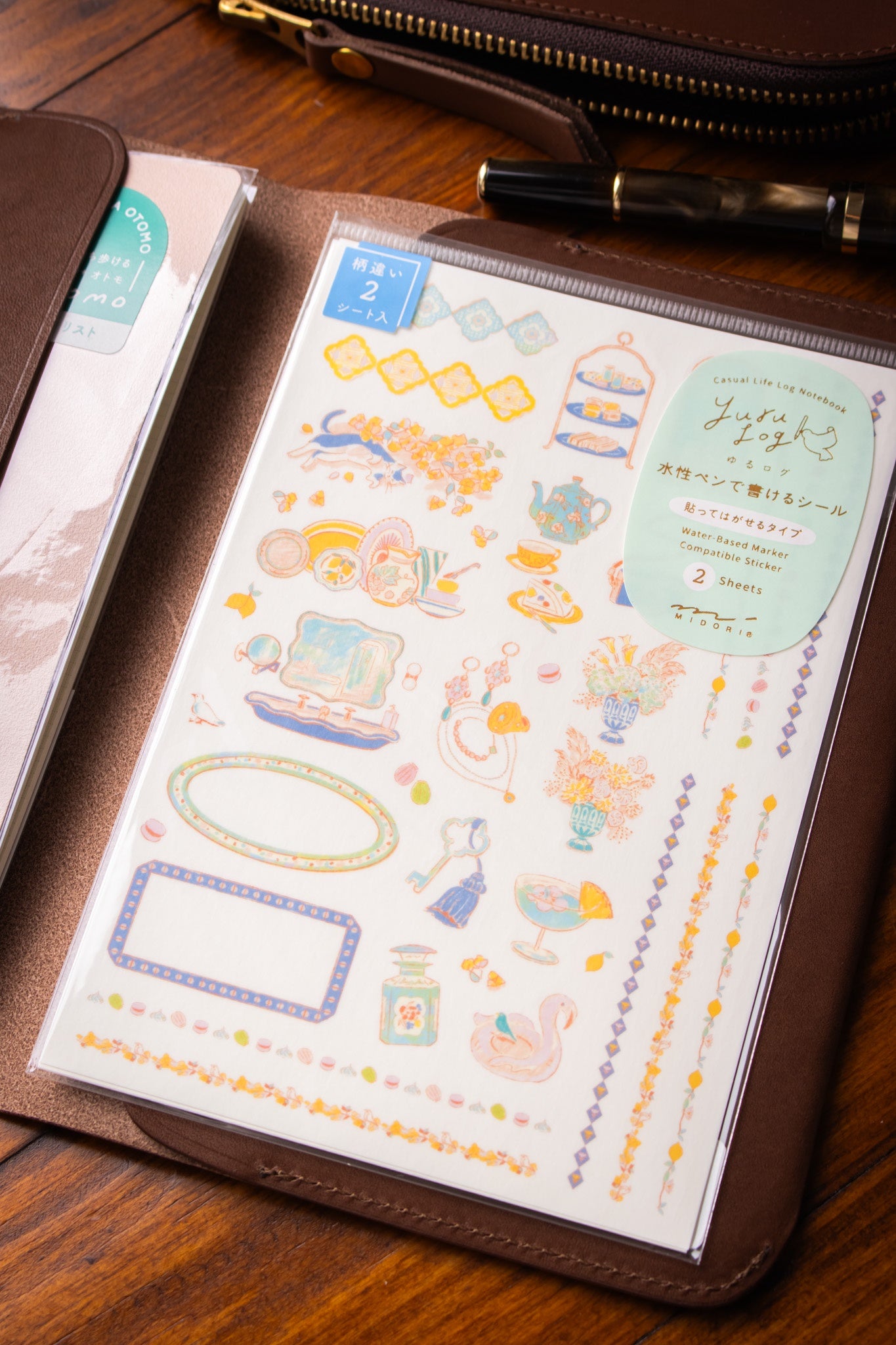 Yuru Log Sticker Sheet - Travel Hotel