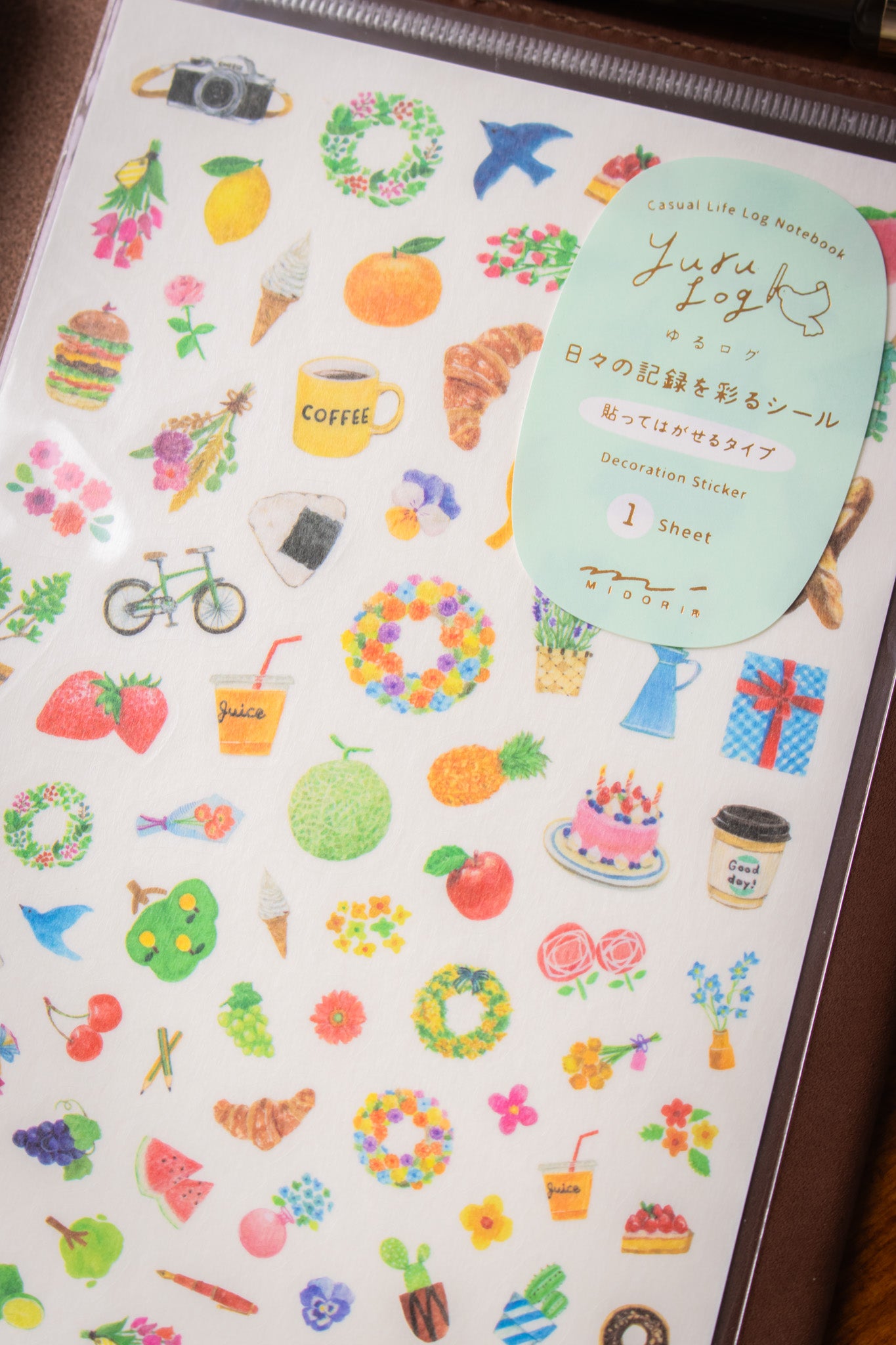 Yuru Log Sticker Sheet - Motif
