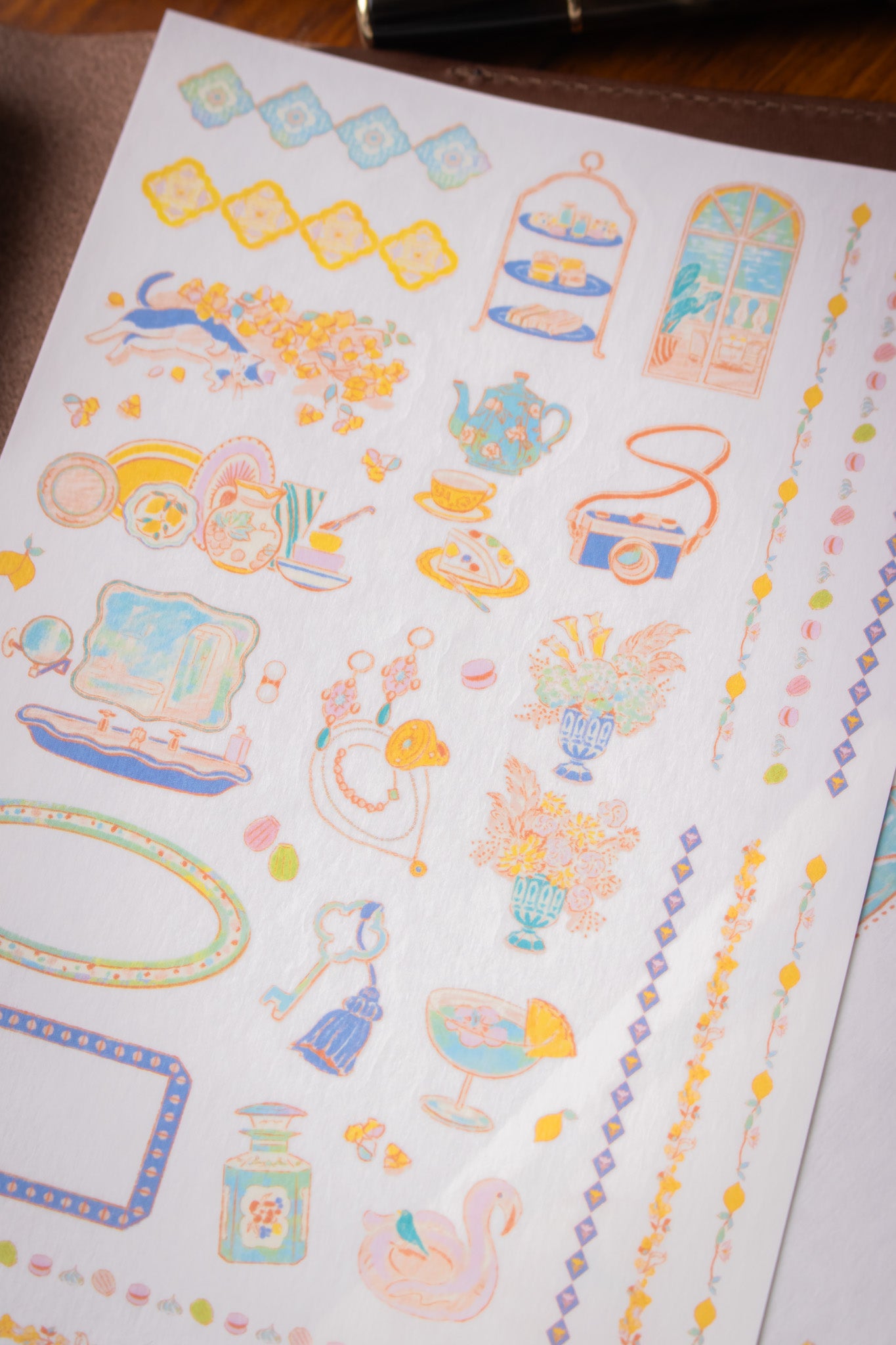 Yuru Log Sticker Sheet - Travel Hotel