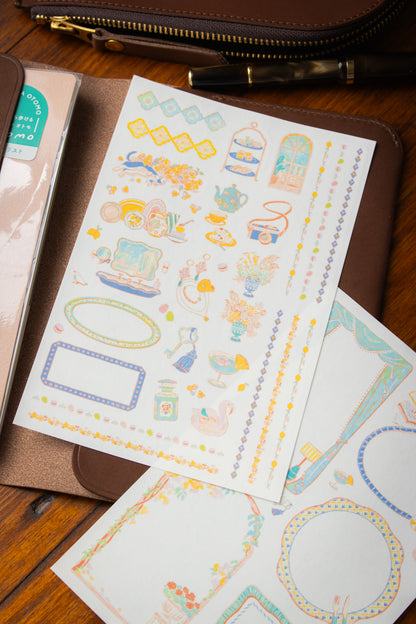 Yuru Log Sticker Sheet - Travel Hotel