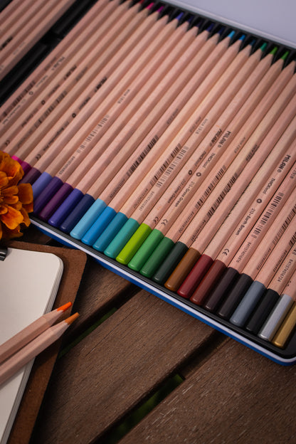 Thick Lead Colour Pencils Metal Box (36 Pack)