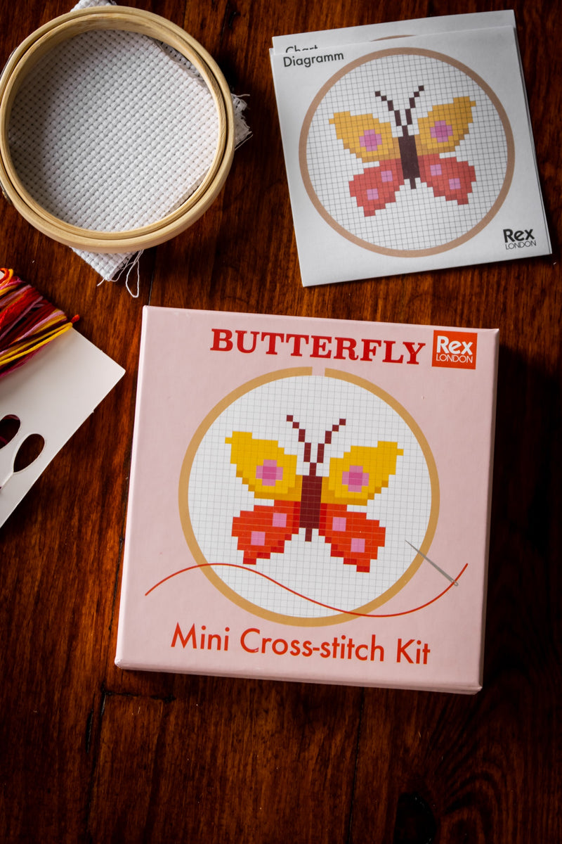 Mini Cross-Stitch Kit - Butterfly