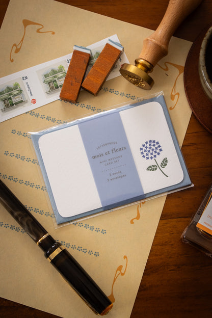 Message Cards - Hydrangea