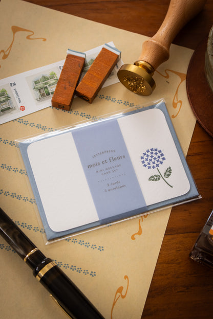 Message Cards - Hydrangea