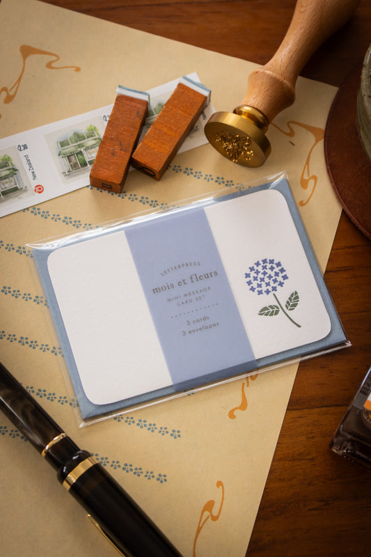 Message Cards - Hydrangea