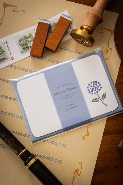 Message Cards - Hydrangea