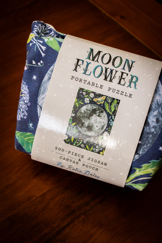 Moonflower 500 Piece Jigsaw & Canvas Pouch