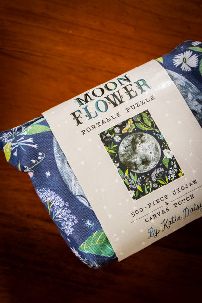 Moonflower 500 Piece Jigsaw & Canvas Pouch