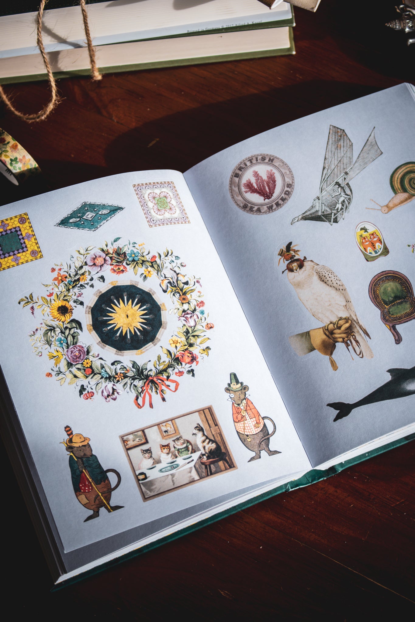 Antiquarian Sticker Book: Bibliophilia