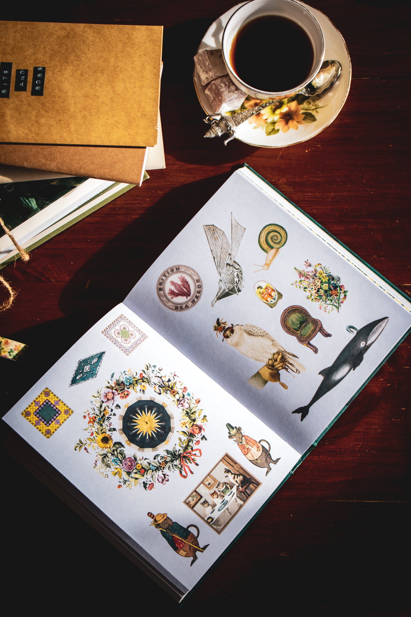 Antiquarian Sticker Book: Bibliophilia