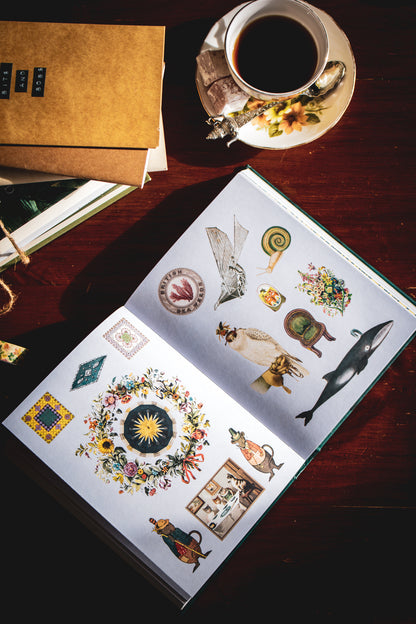 Antiquarian Sticker Book: Bibliophilia