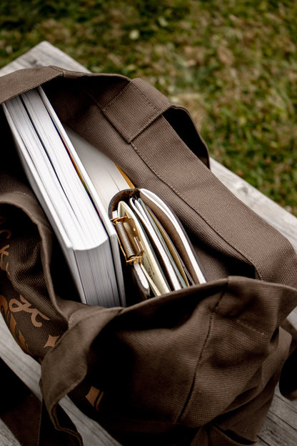 Village Bookshop Logo Tote - Walnut