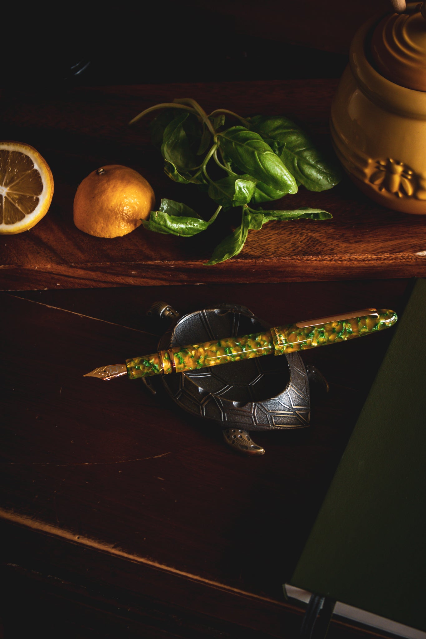 Estie Rainforest - Gold Trim