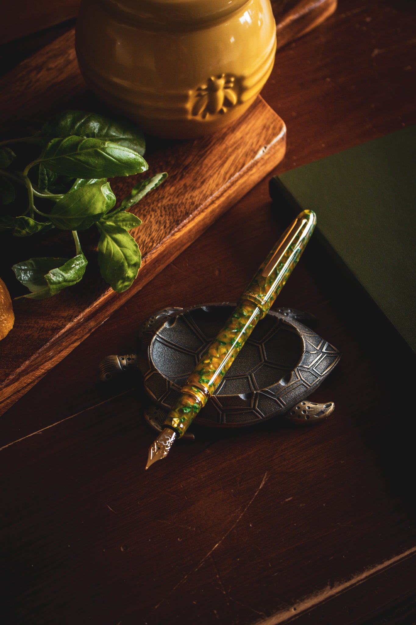 Estie Rainforest - Gold Trim