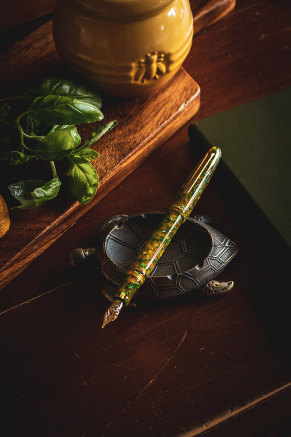 Estie Rainforest - Gold Trim