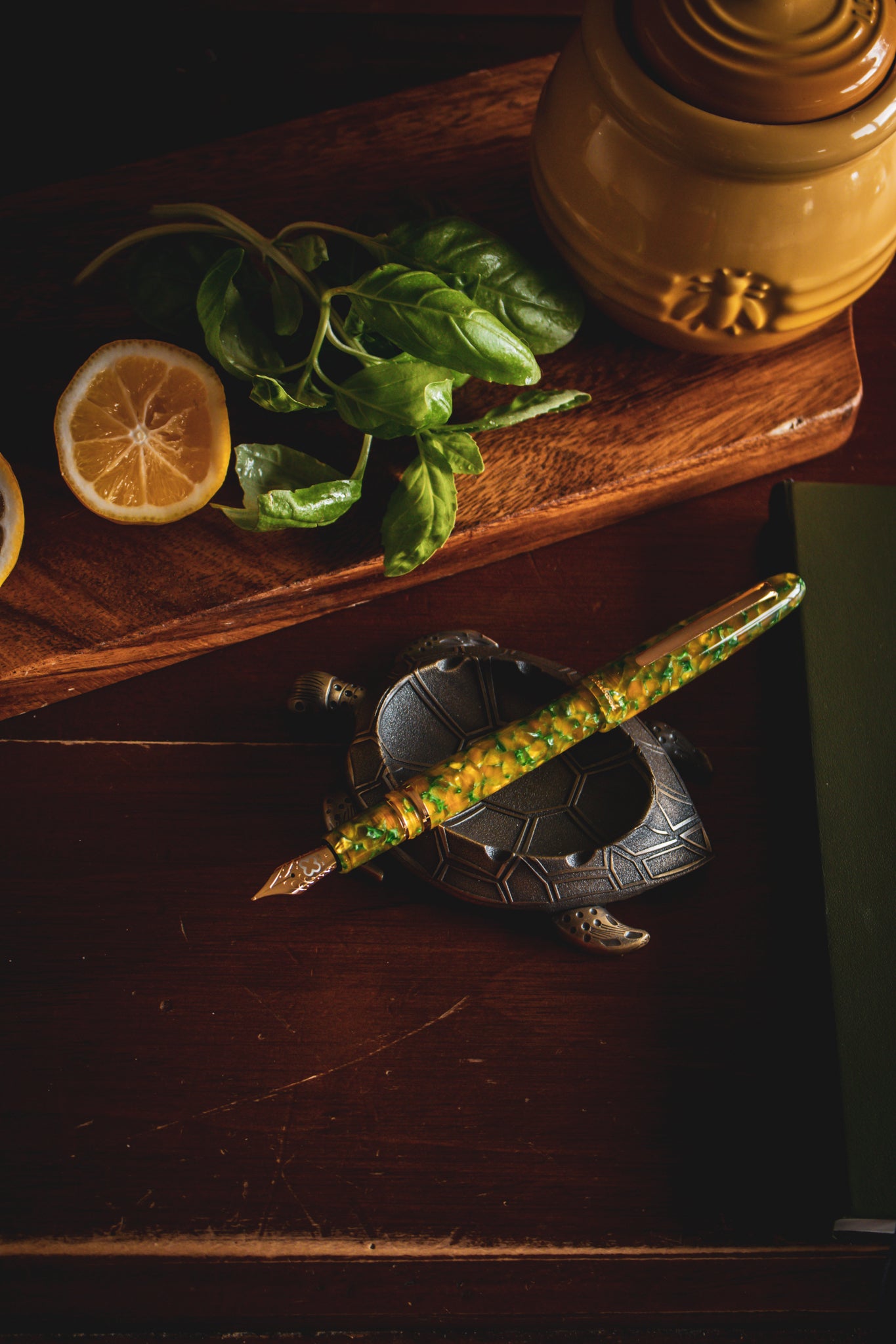 Estie Rainforest - Gold Trim